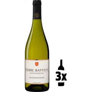 3 flessen Pierre Baptiste Sauvignon Blanc Probeerpakket