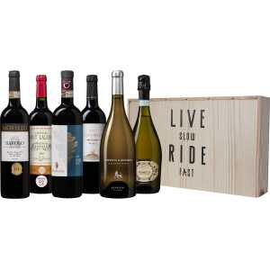 Live Slow Ride Fast Wijnkist